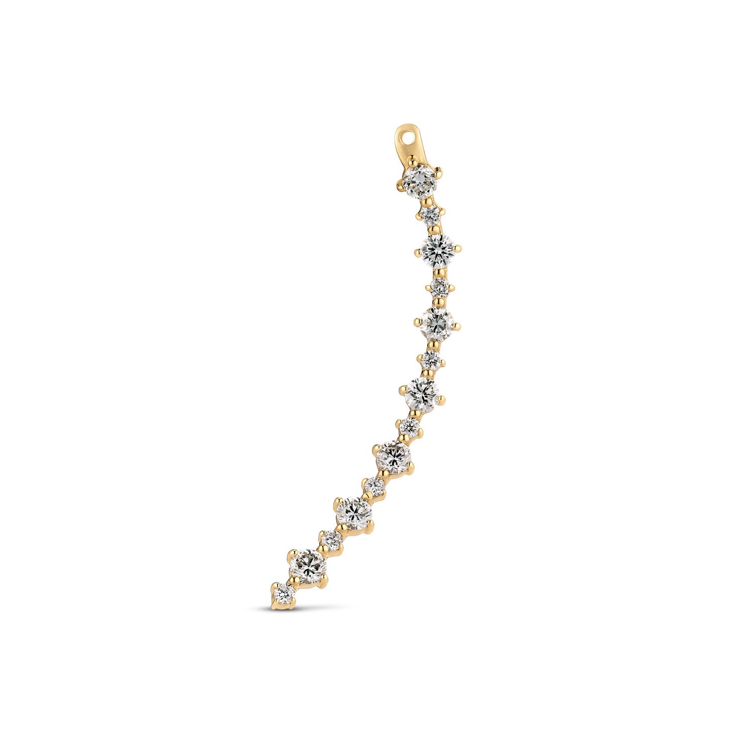 Örhängen Brina Lungo Charm Right - med lab-grown diamanter