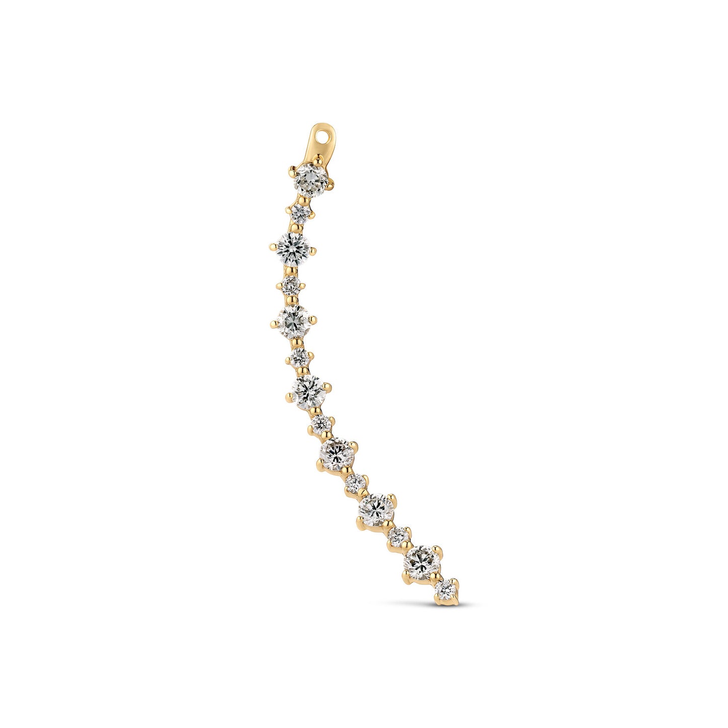 Örhängen Brina Lungo Charm Right - med lab-grown diamanter