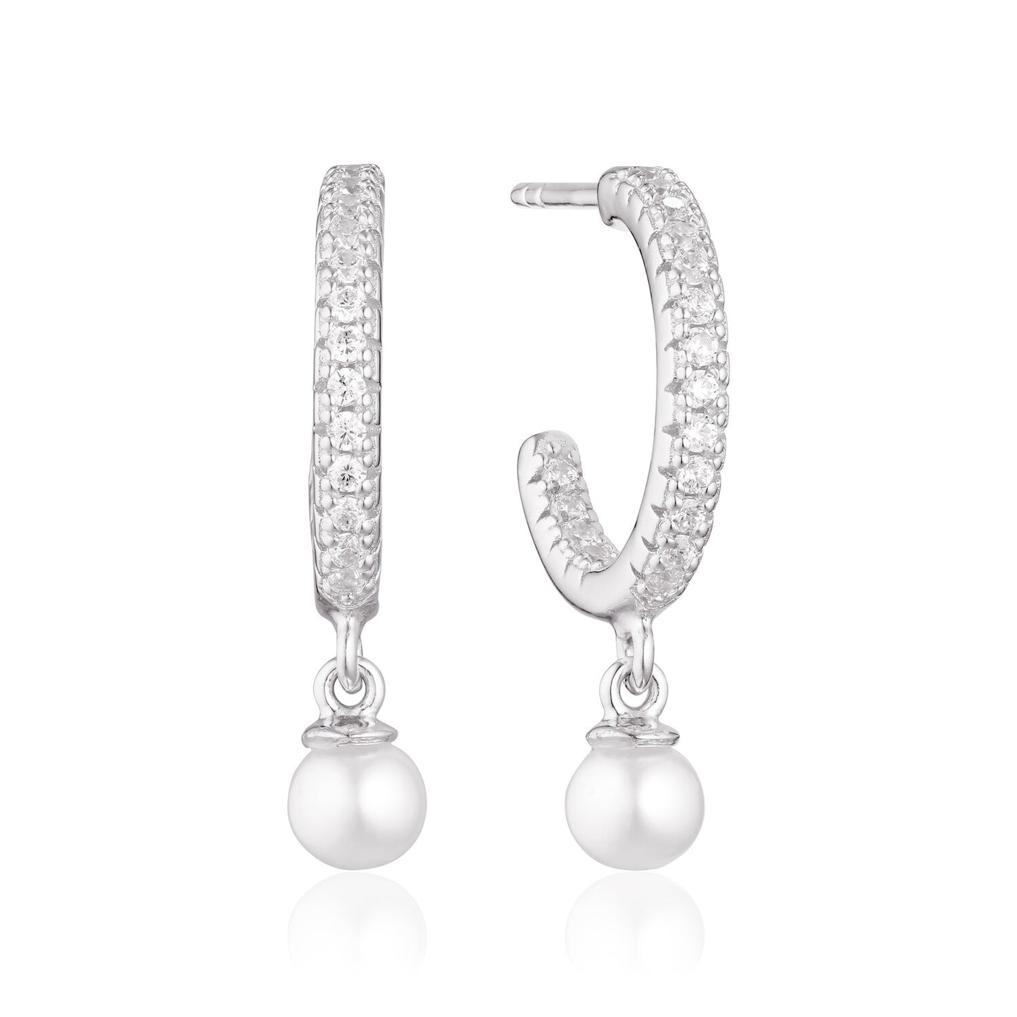 925 Sterling silver | Vit och Sötvattenspärla