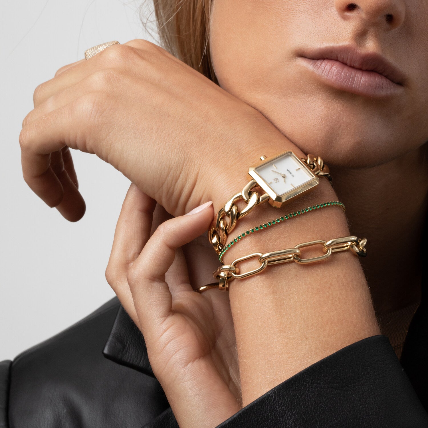 18k Guldpläterad | Grön | 19 cm, 18k Guldpläterad | Grön | 18 cm, 18k Guldpläterad | Grön | 17 cm, 18k Guldpläterad | Grön | 16 cm