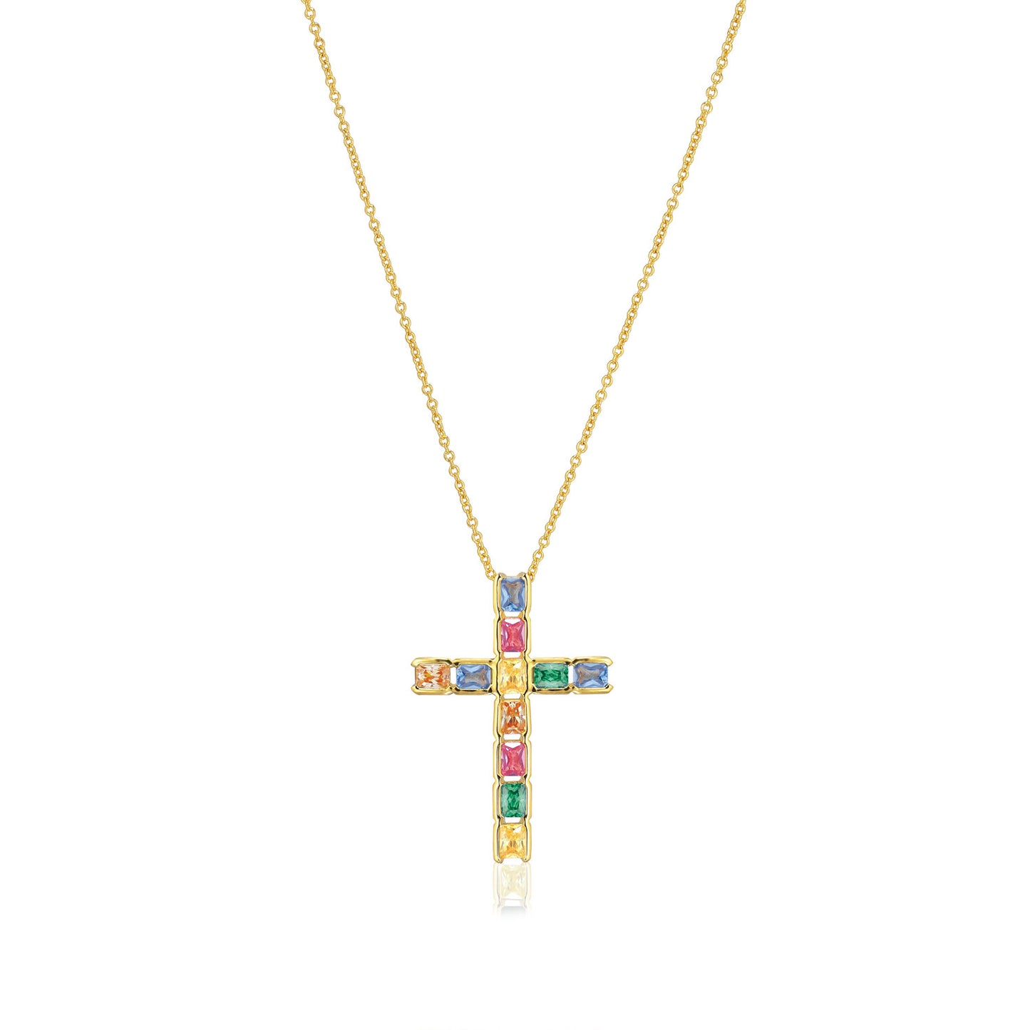 18k Guldpläterad | Mångfärgad