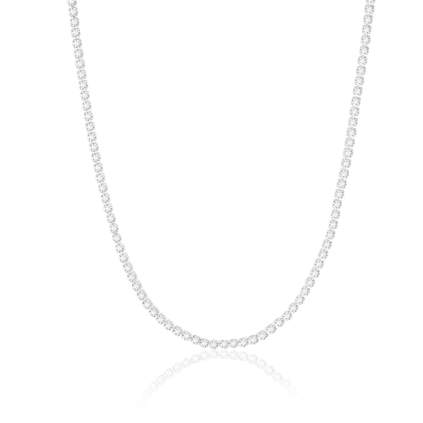 925 Sterling silver | Vit | 43 cm, 925 Sterling silver | Vit | 38 cm