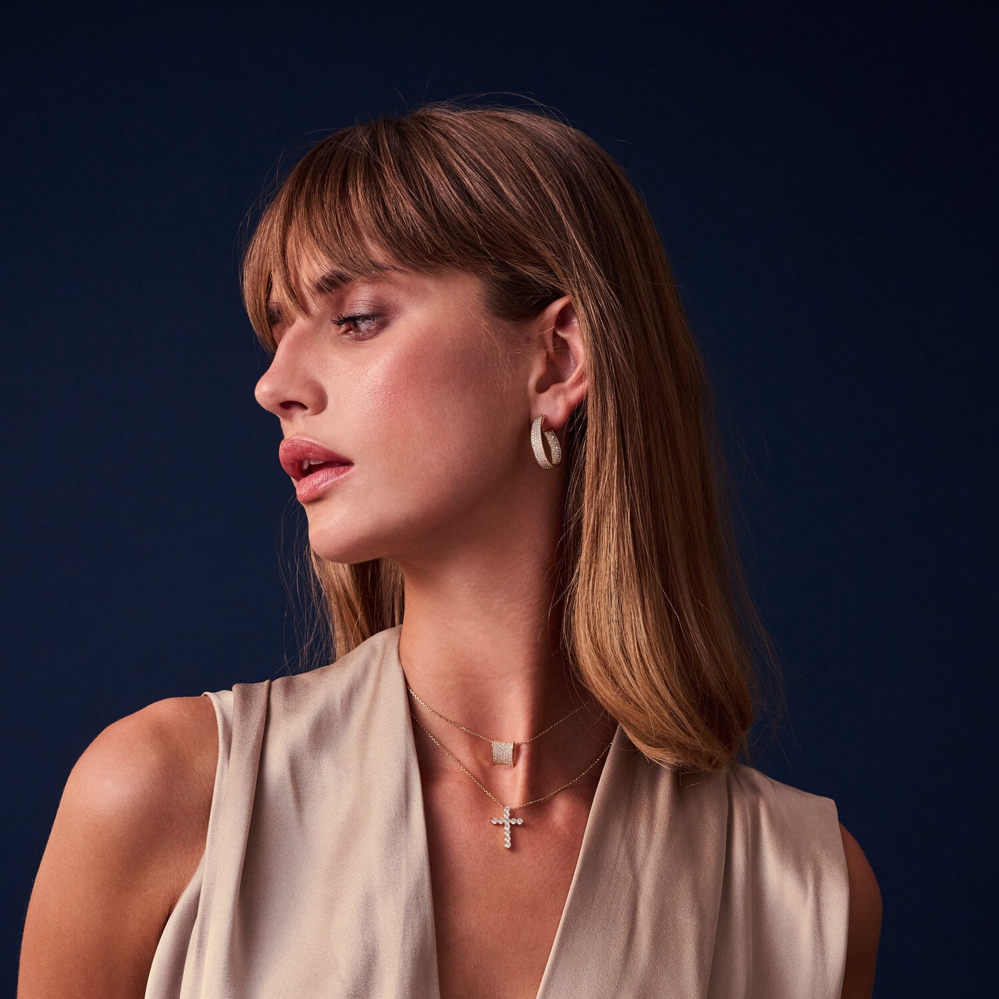 18k Guldpläterad | Vit