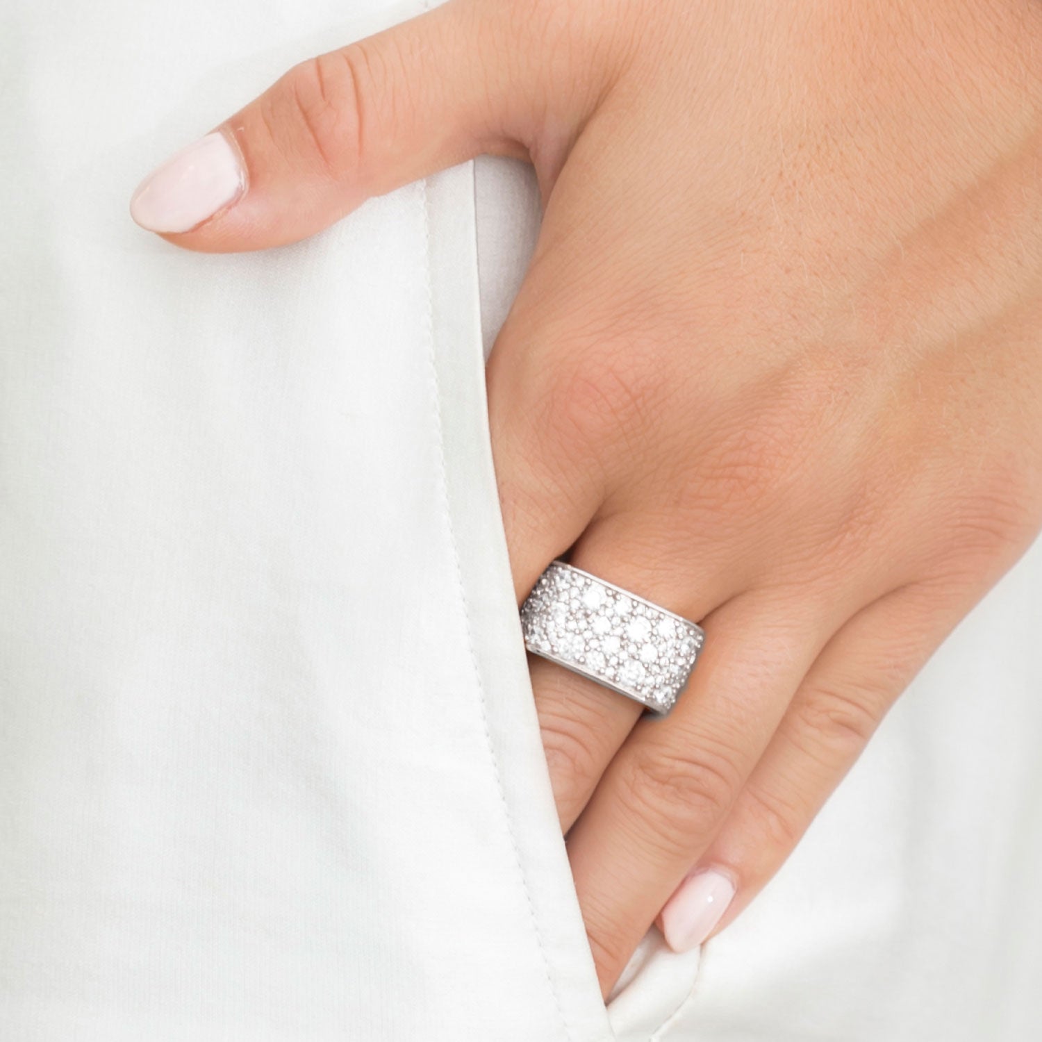 925 Sterling silver | Vit | 54, 925 Sterling silver | Vit | 52, 925 Sterling silver | Vit | 50