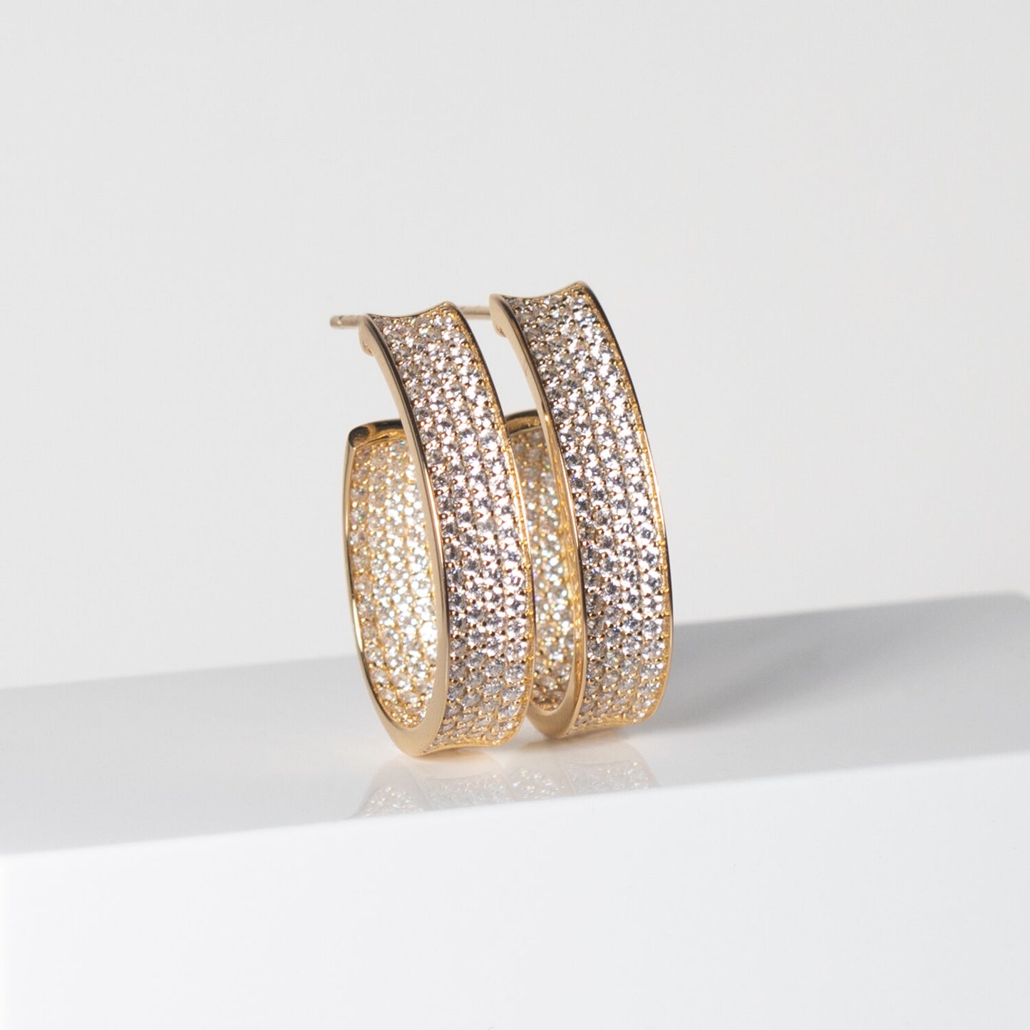 18k Guldpläterad | Vit