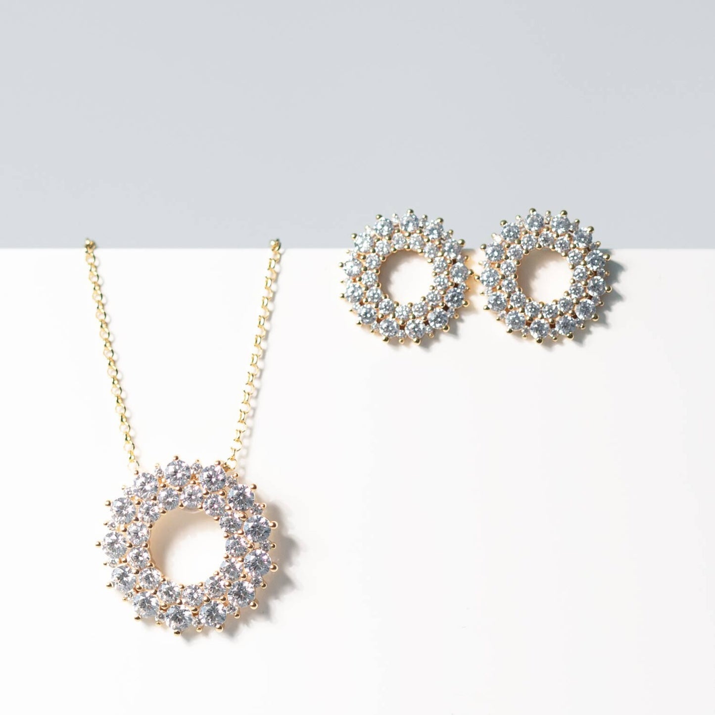 18k Guldpläterad | Vit