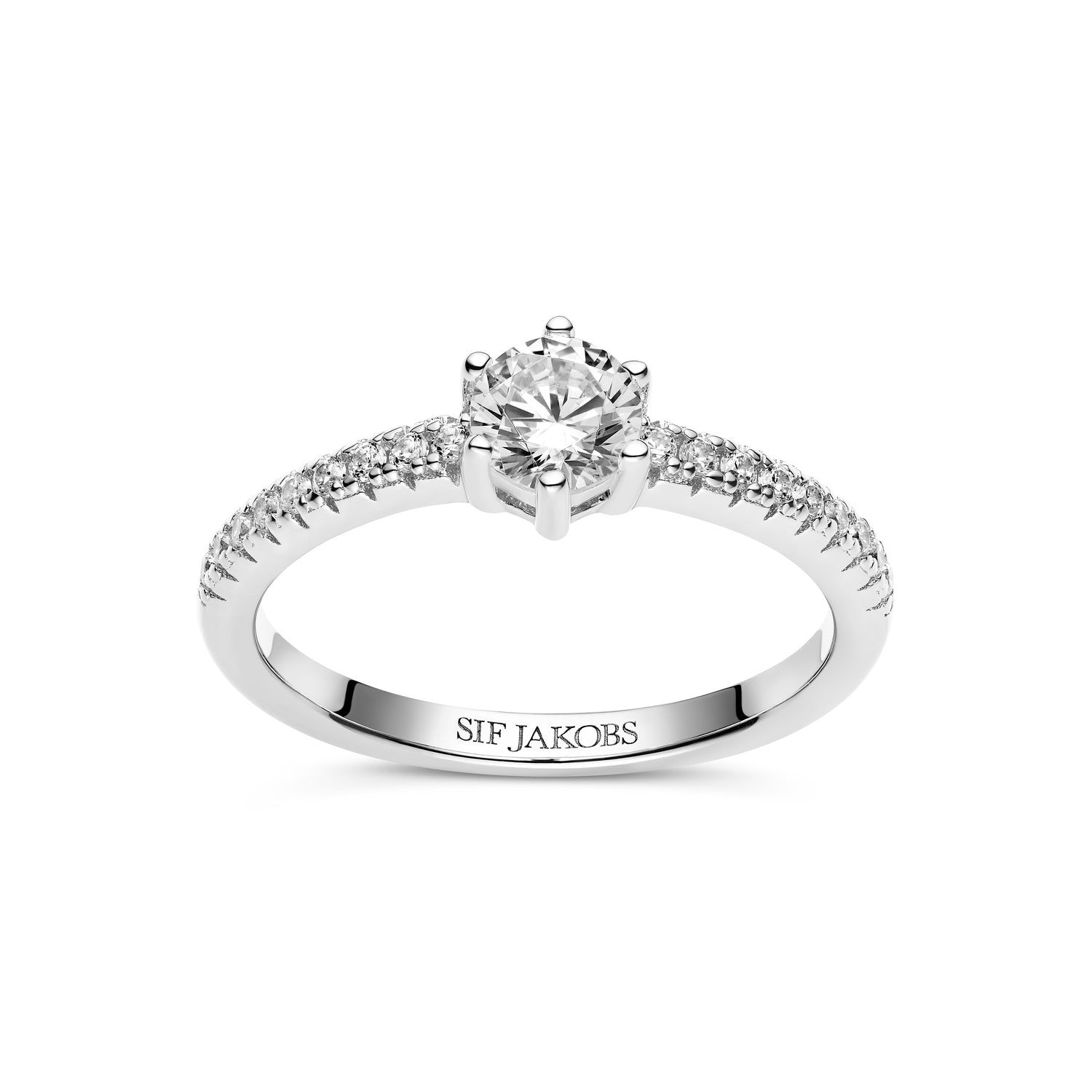 925 Sterling silver | Vit | 58, 925 Sterling silver | Vit | 56, 925 Sterling silver | Vit | 54, 925 Sterling silver | Vit | 52, 925 Sterling silver | Vit | 50