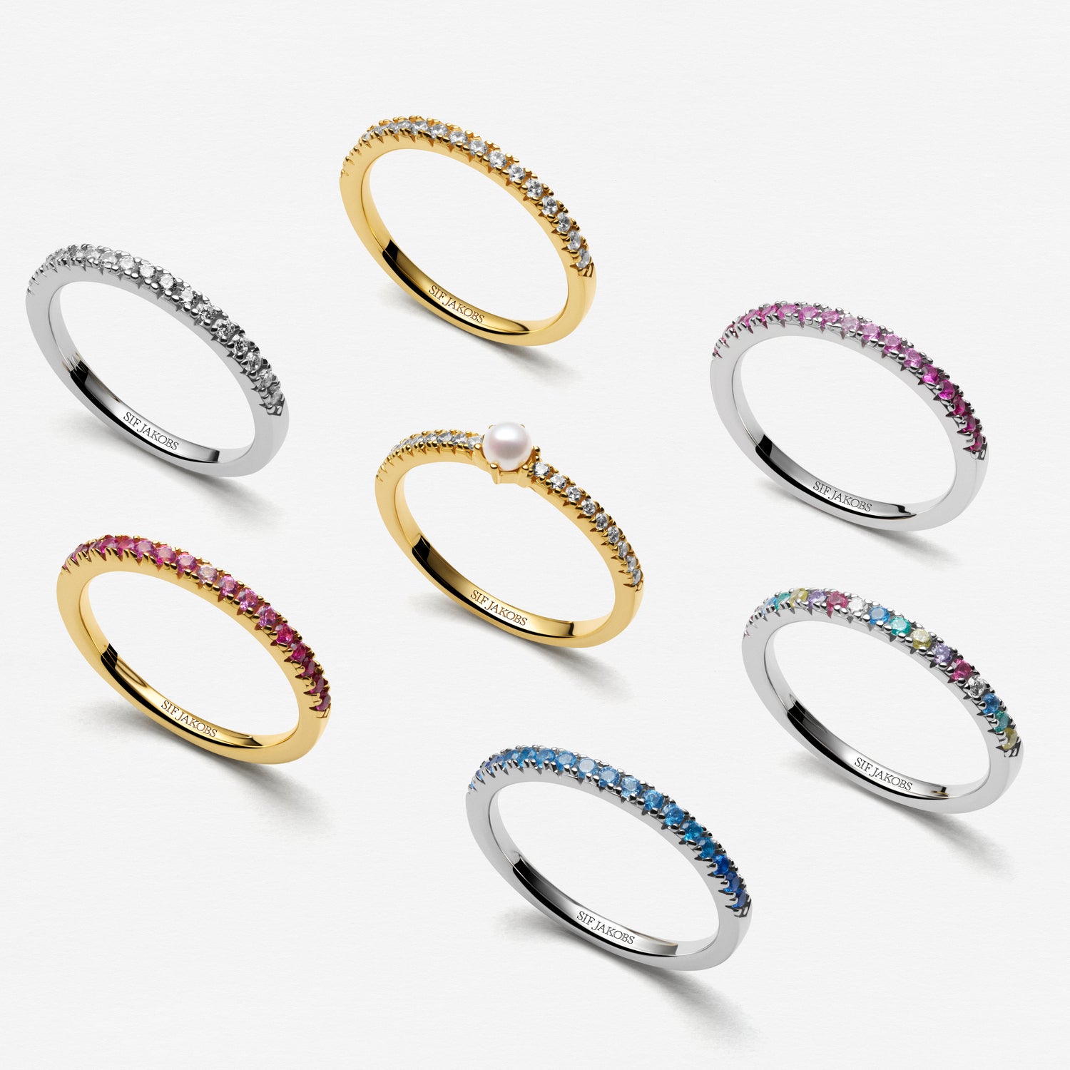 925 Sterling silver | Rainbow | 60, 925 Sterling silver | Rainbow | 58, 925 Sterling silver | Rainbow | 56, 925 Sterling silver | Rainbow | 54, 925 Sterling silver | Rainbow | 52, 925 Sterling silver | Rainbow | 50