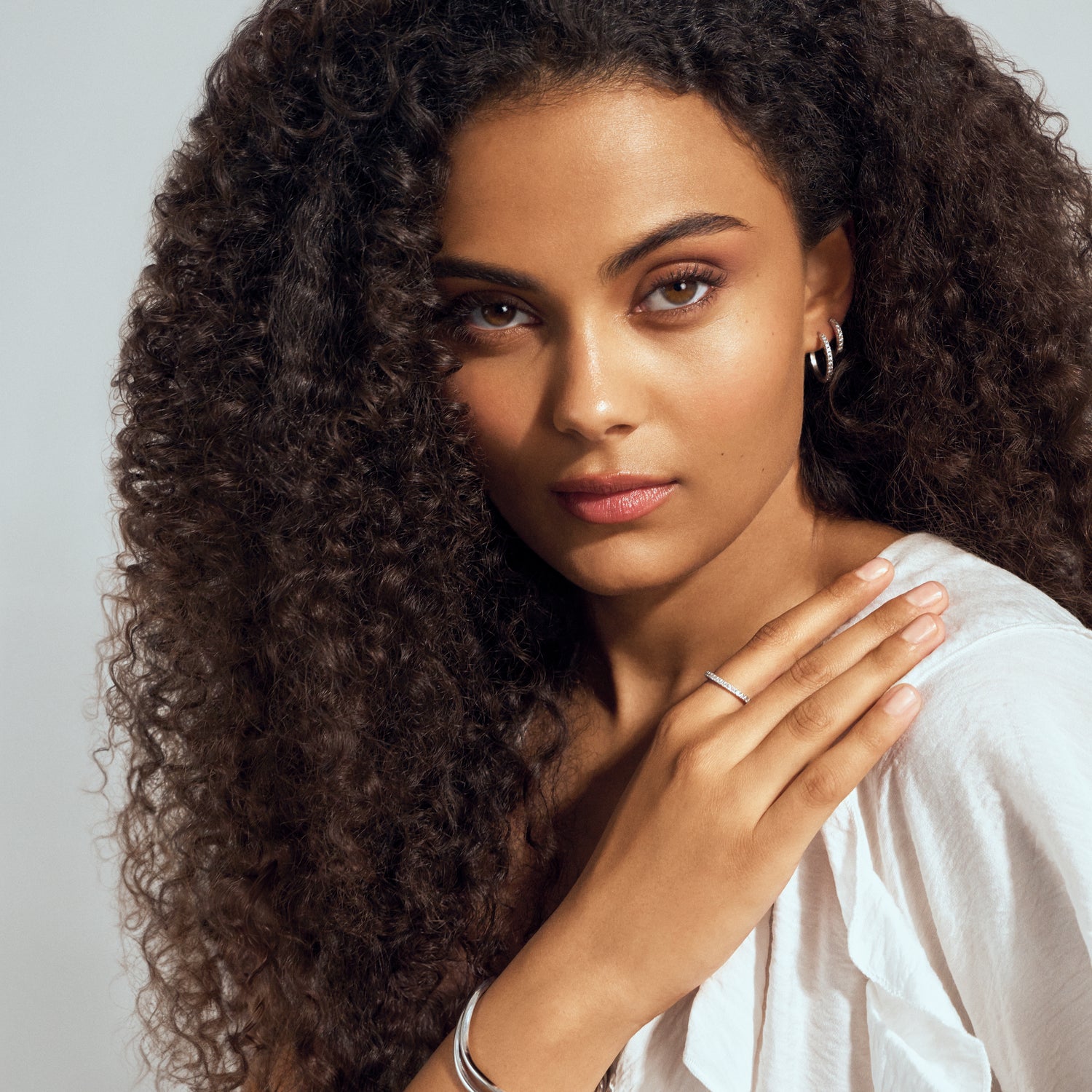 925 Sterling silver | Vit | Medio