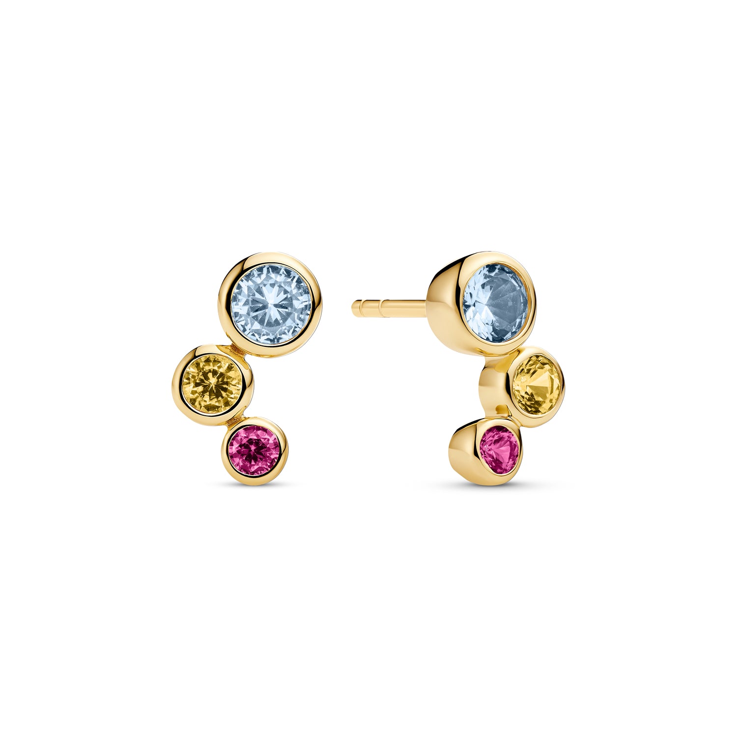 18k Guldpläterad | Mångfärgad