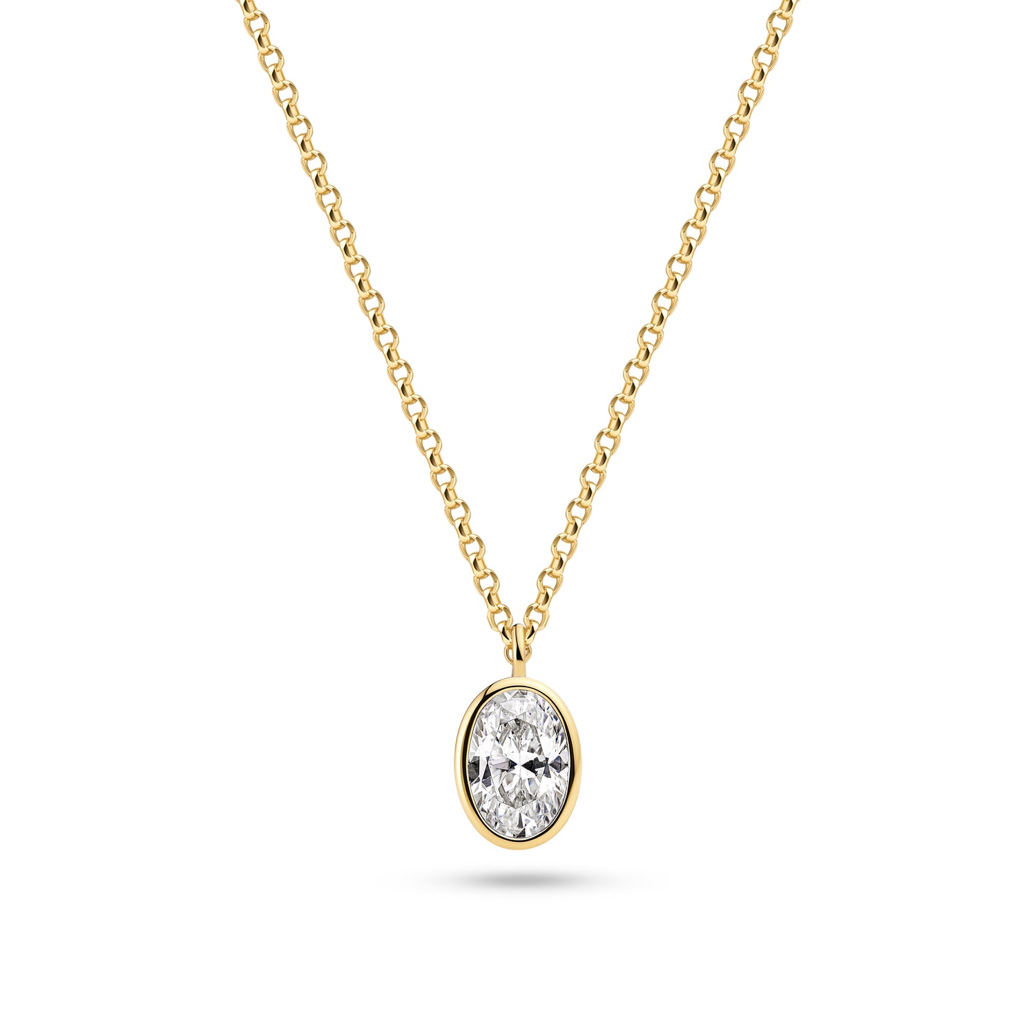 18k Guldpläterad | Vit