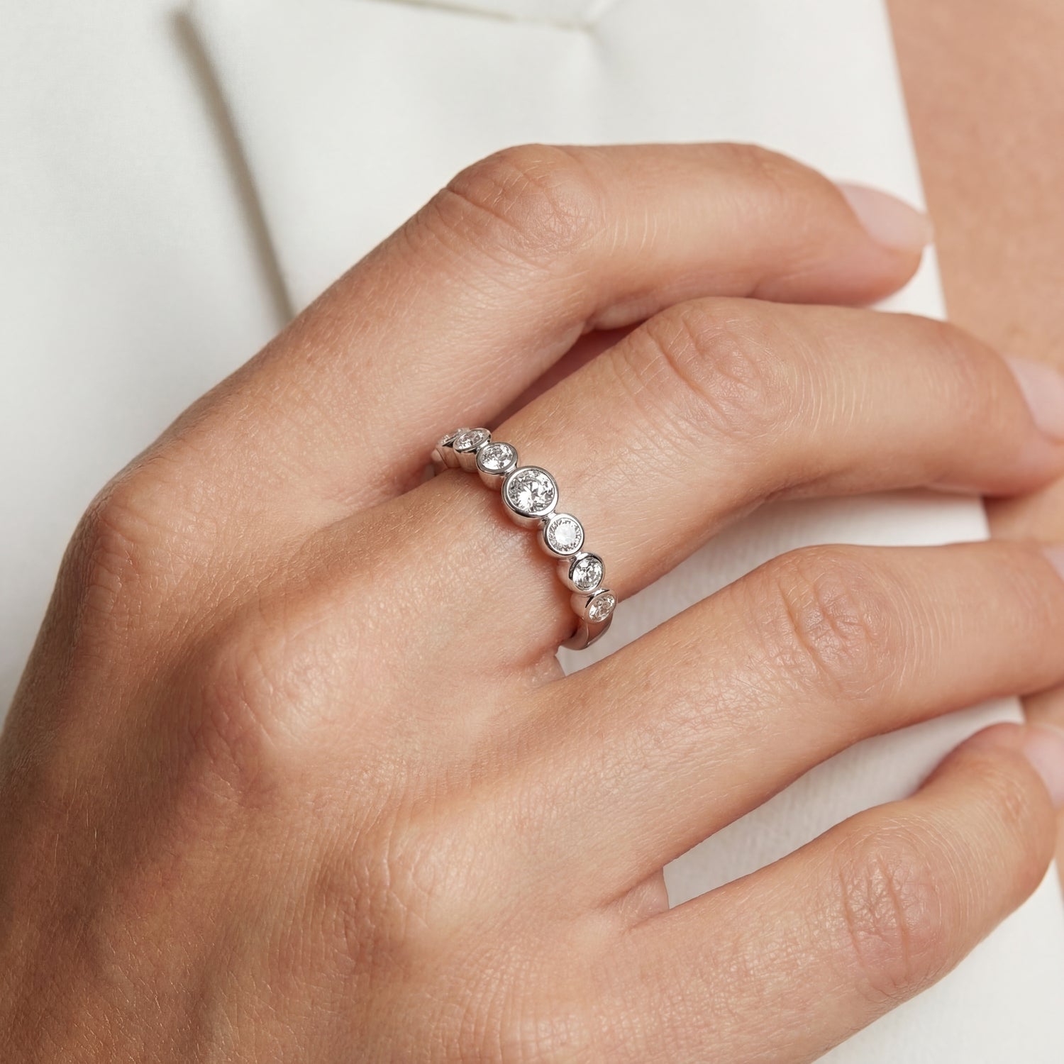 925 Sterling silver | Vit | 60, 925 Sterling silver | Vit | 58, 925 Sterling silver | Vit | 56, 925 Sterling silver | Vit | 54, 925 Sterling silver | Vit | 52, 925 Sterling silver | Vit | 50