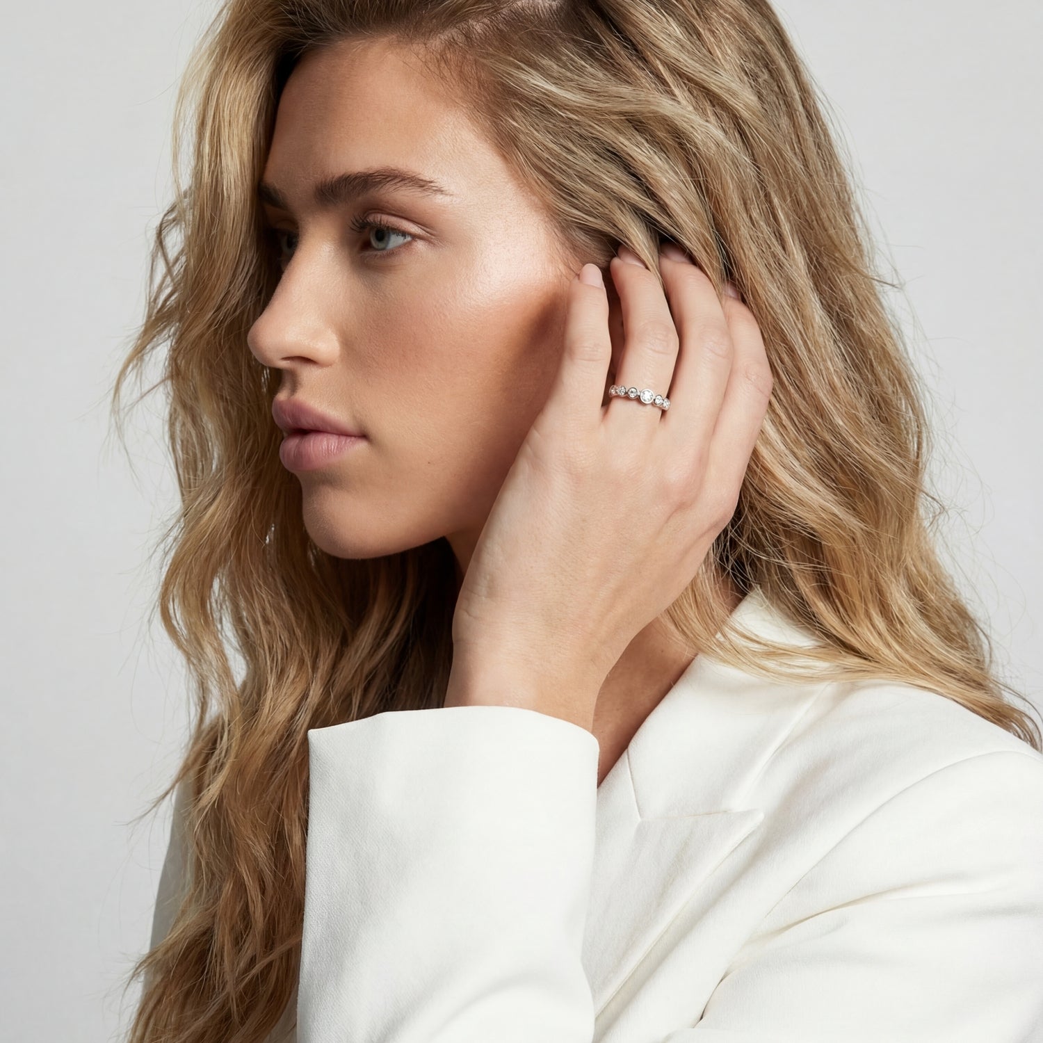 925 Sterling silver | Vit | 60, 925 Sterling silver | Vit | 58, 925 Sterling silver | Vit | 56, 925 Sterling silver | Vit | 54, 925 Sterling silver | Vit | 52, 925 Sterling silver | Vit | 50