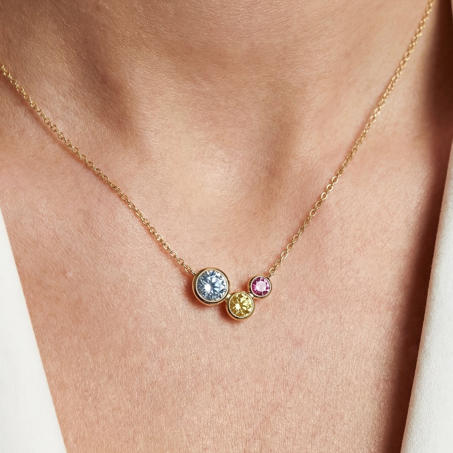 18k Guldpläterad | Mångfärgad