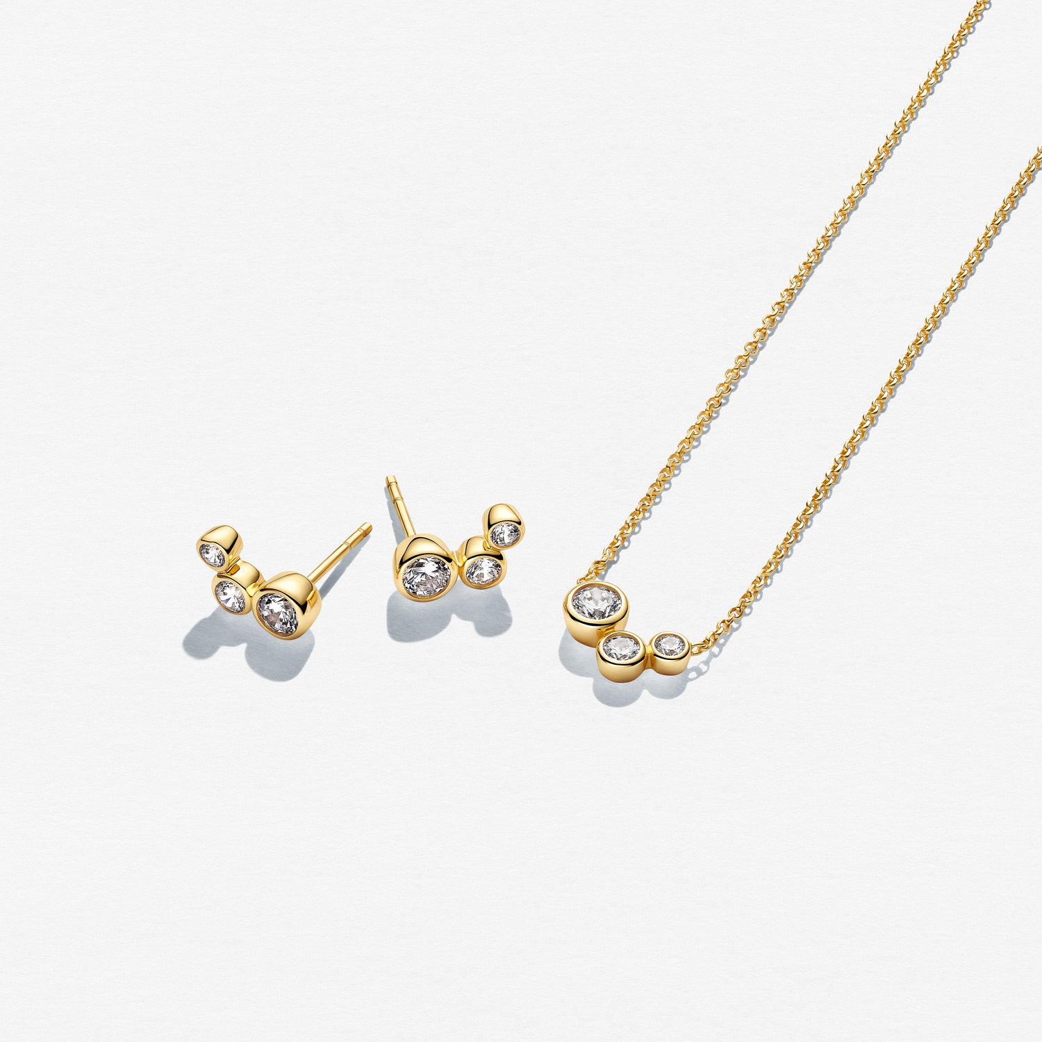 18k Guldpläterad | Vit