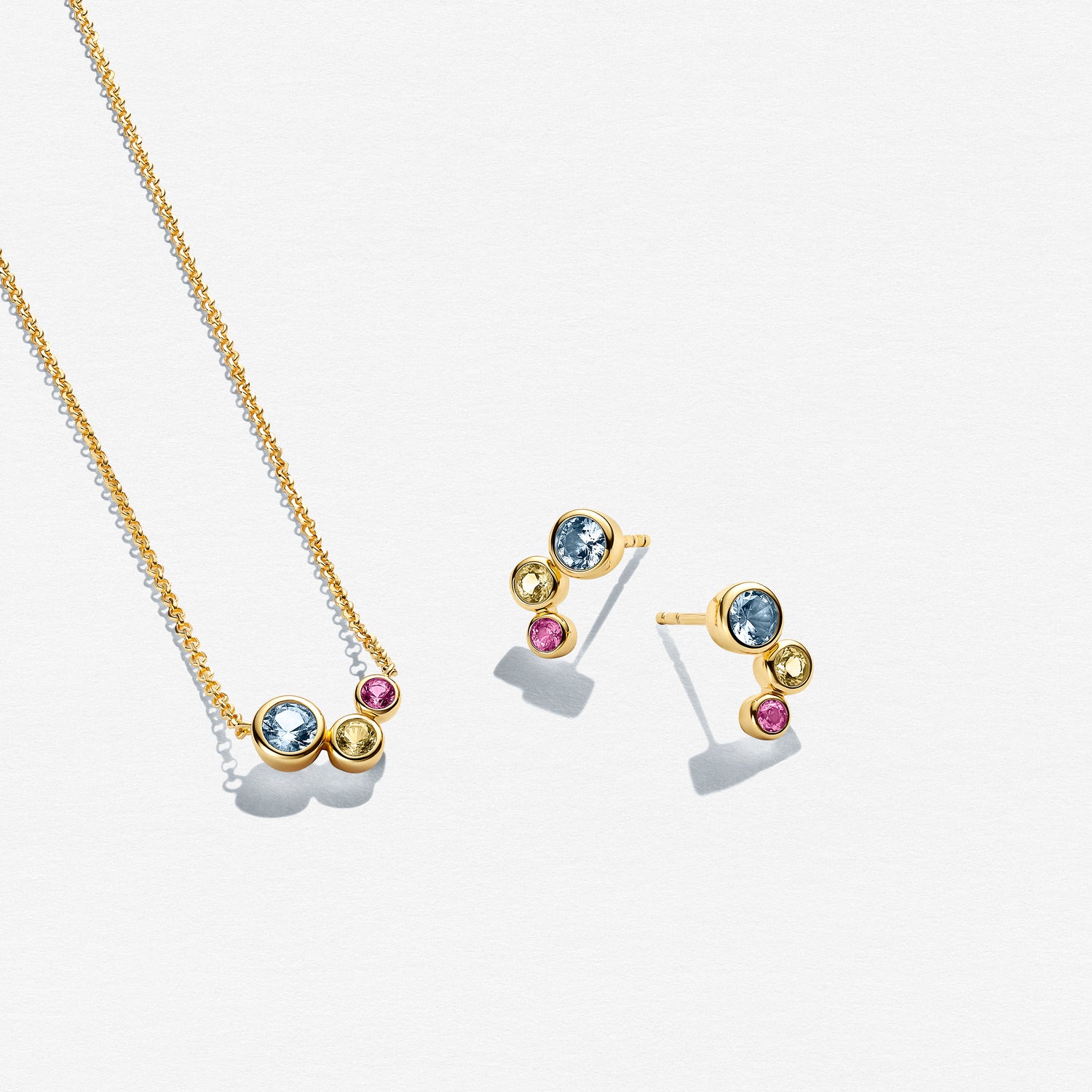 18k Guldpläterad | Mångfärgad