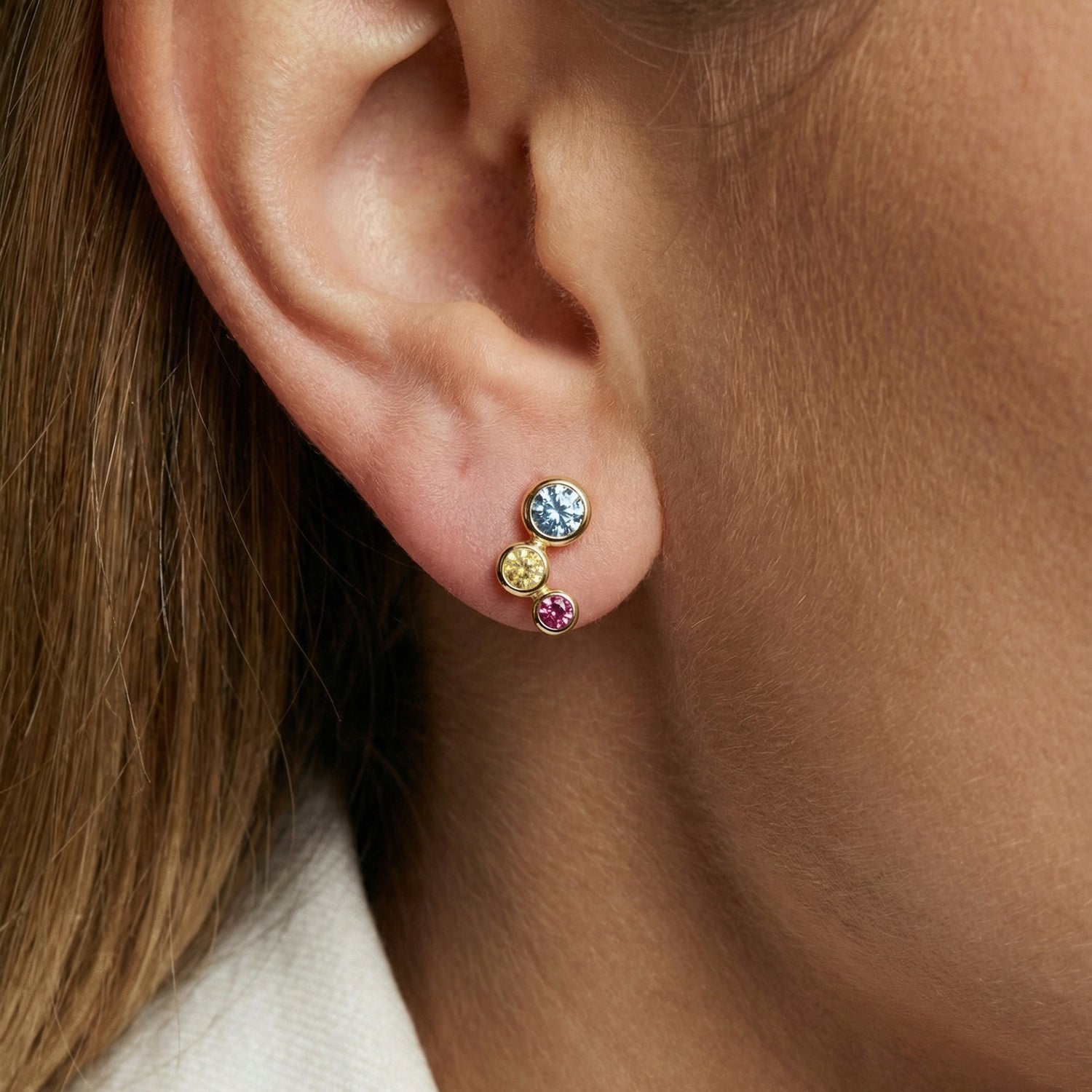 18k Guldpläterad | Mångfärgad