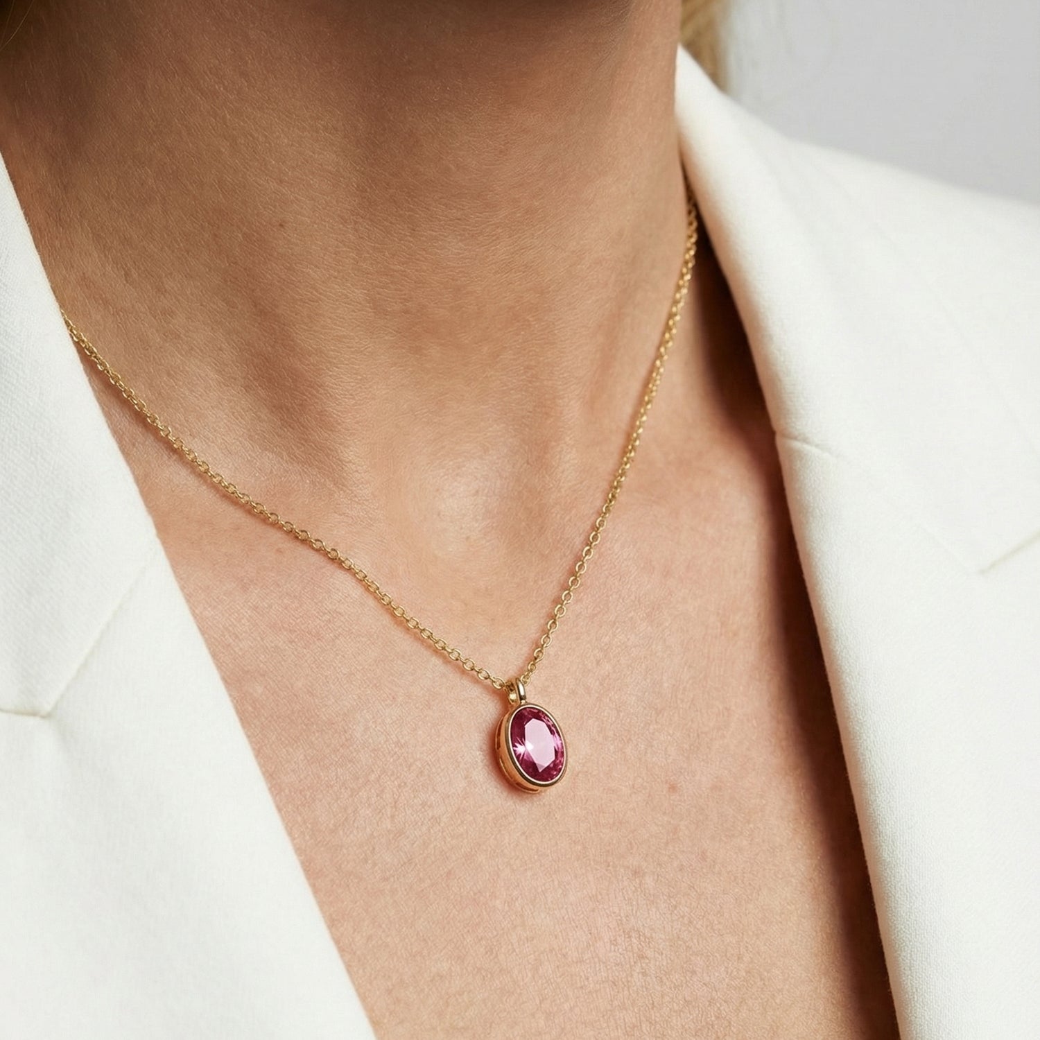 18k Guldpläterad | Rosa