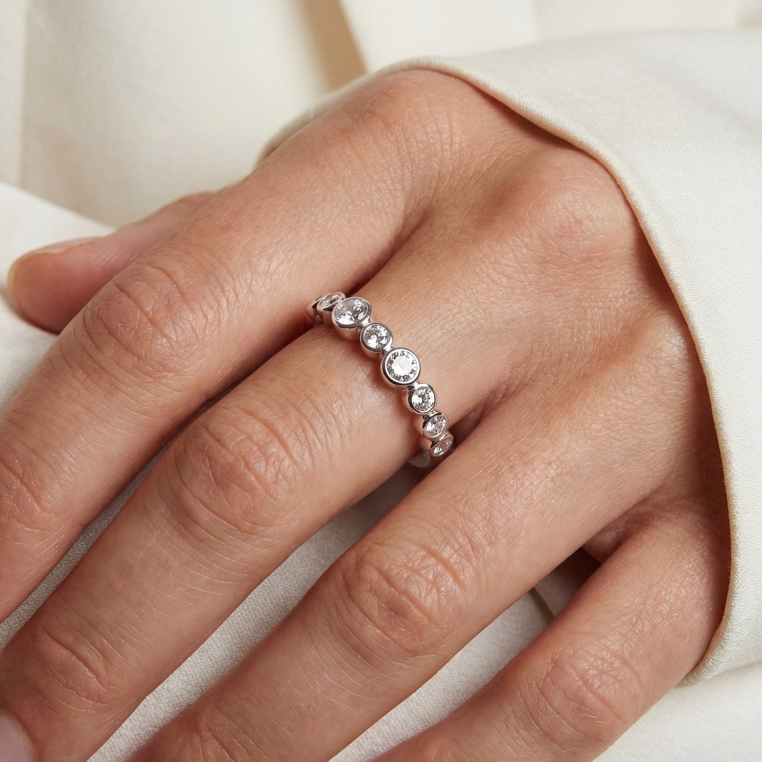 925 Sterling silver | Vit | 60, 925 Sterling silver | Vit | 58, 925 Sterling silver | Vit | 56, 925 Sterling silver | Vit | 54, 925 Sterling silver | Vit | 52, 925 Sterling silver | Vit | 50