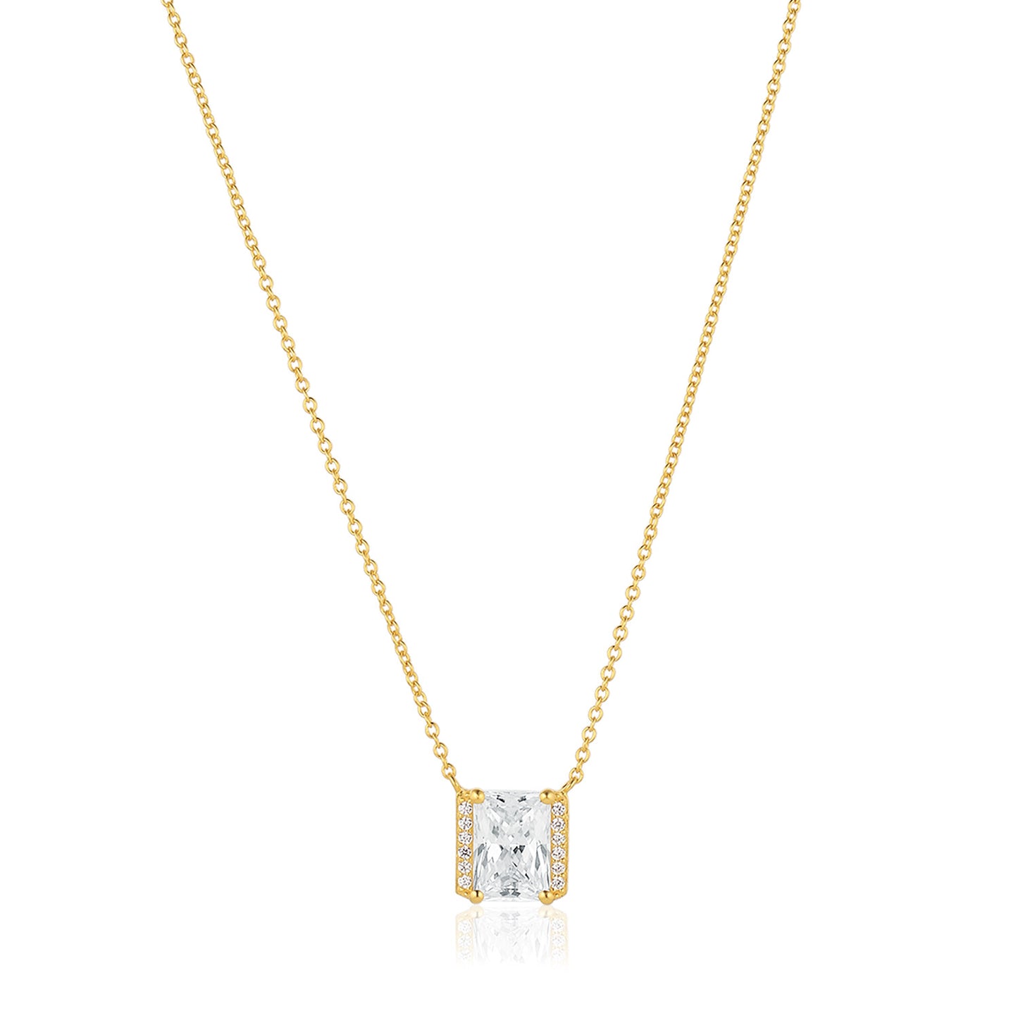 18k Guldpläterad | Vit