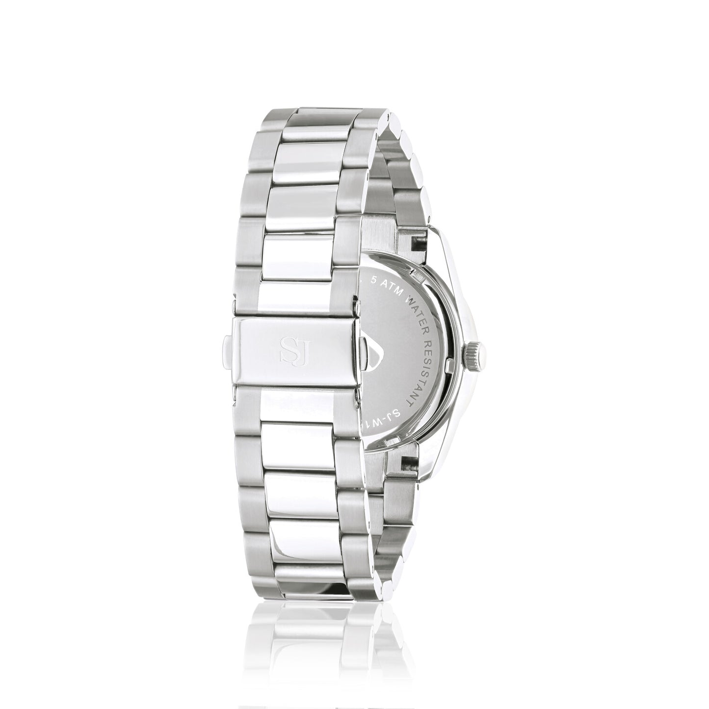 Stainless steel Silver | Svart urtavla