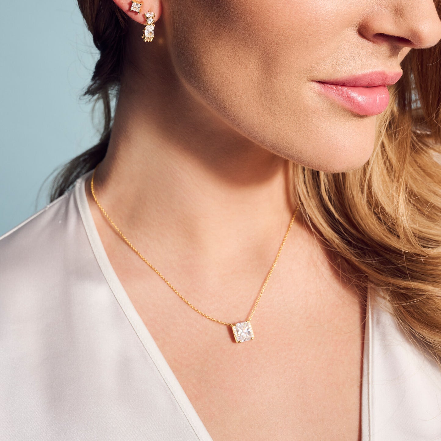 18k Guldpläterad | Vit