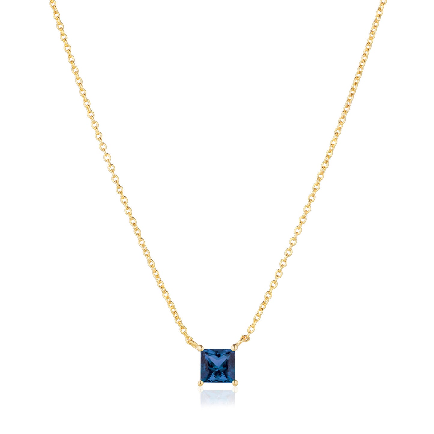 18k Guldpläterad | Blå