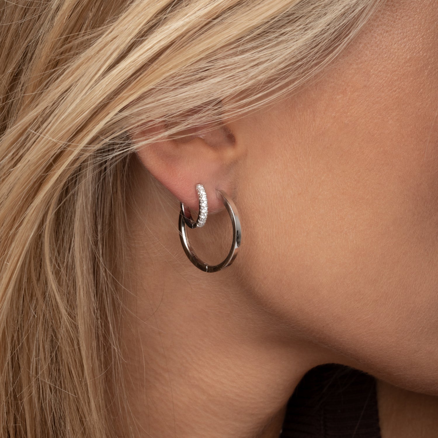 925 Sterling silver | Vit | Medio